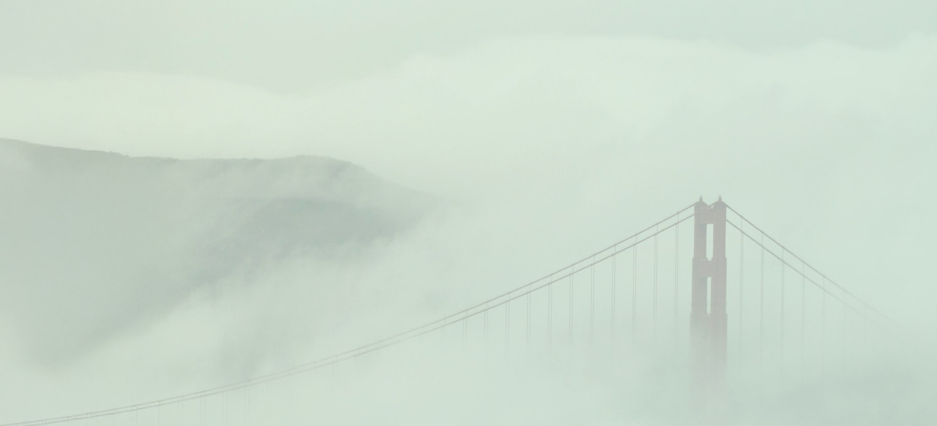 Golden Gate Bridge in fog